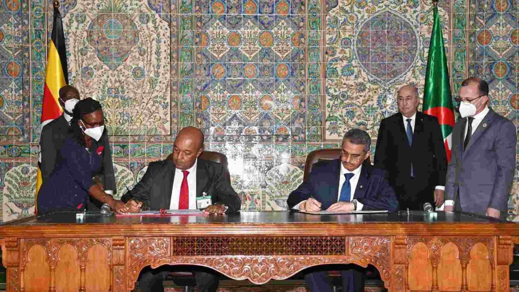Algerian and Ugandan Presidents Participated in a Signing Ceremony of Agreements and Memoranda of Understanding