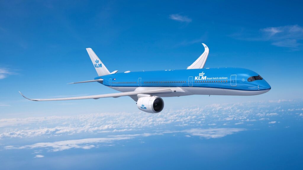 KLM Airbus A350. Source: Provided