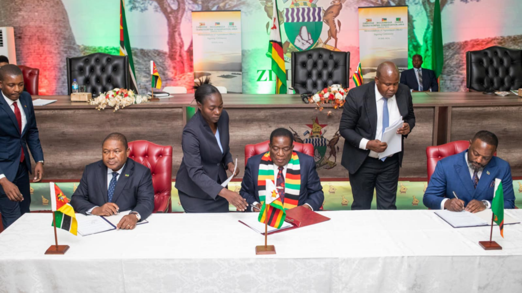 Joint Communiqué on the Signing Ceremony of the Zimbabwe-Mozambique-Zambia Transfrontier Conservation Agreement