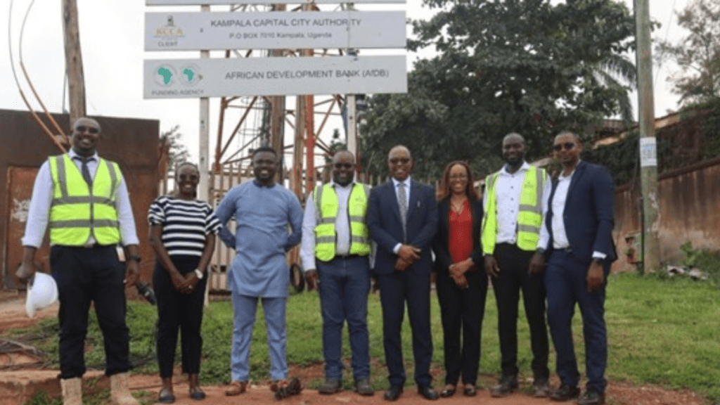 Uganda African Development Bank’s Director for Climate Change and Green Growth Tours Kampala Road Rehabilitation Project
