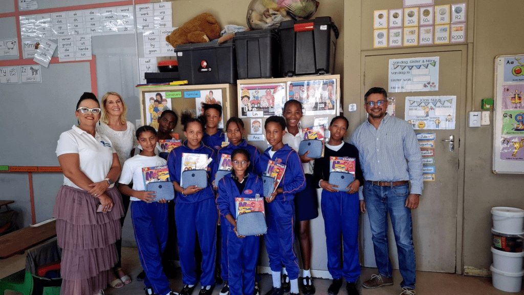 KLM Royal Dutch Airlines Delivers Essential Stationery to Students at Tereo School in Cape Town