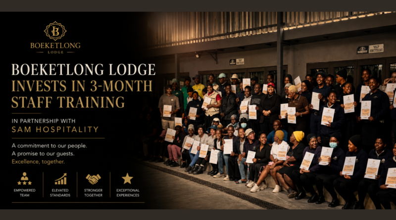 Boeketlong Lodge Invests in 3-Month Staff Training Programme with Sam Hospitality