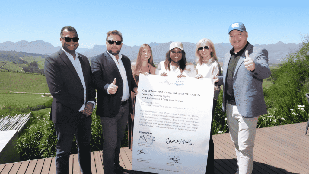 Cape Town Tourism and Visit Stellenbosch sign a joint marketing agreement l Two Cape destinations, one joint plan to grow length of stay